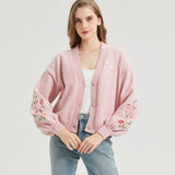 Strawberry Milk Embroidered Knit Cardigan Nichesou