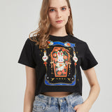 Rose Funeral Wounded Bunny Cropped T-shirt Nichesou