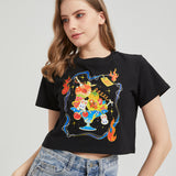 Dessert Wounded Bunny Cropped T-shirt Nichesou