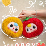 Baby Three Orchard Fruit Zipper Bag Plush Blind Box
