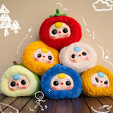 Baby Three Orchard Fruit Zipper Bag Plush Blind Box