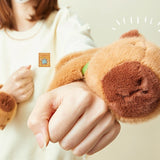 Capybara Clap Slap Bracelet Plush Wristband