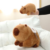 Capybara Baby and Father in Saddle Plush 15.8in