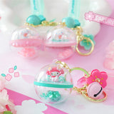 Sakura Acrylic Ball Strap Keychain