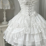 The Sweet White Princess Flounce Hemline Lolita Dress
