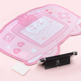 Pink Gaming Cat Keyboard Gaming Mouse Pad