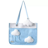 Cloud Sky Daydreamer PU Leather Tote Bag