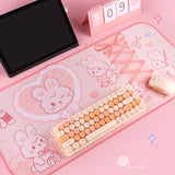 Doll's Dream Bunny Keyboard Gaming Mouse Pad