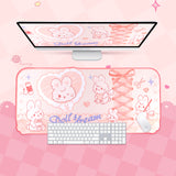 Doll's Dream Bunny Keyboard Gaming Mouse Pad