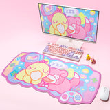 Psyduck and Slowbro Inspired Mouse Pad Keyboard Gaming Mouse Pad