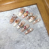 Lovely Capybara Handmade Faux Nail Set