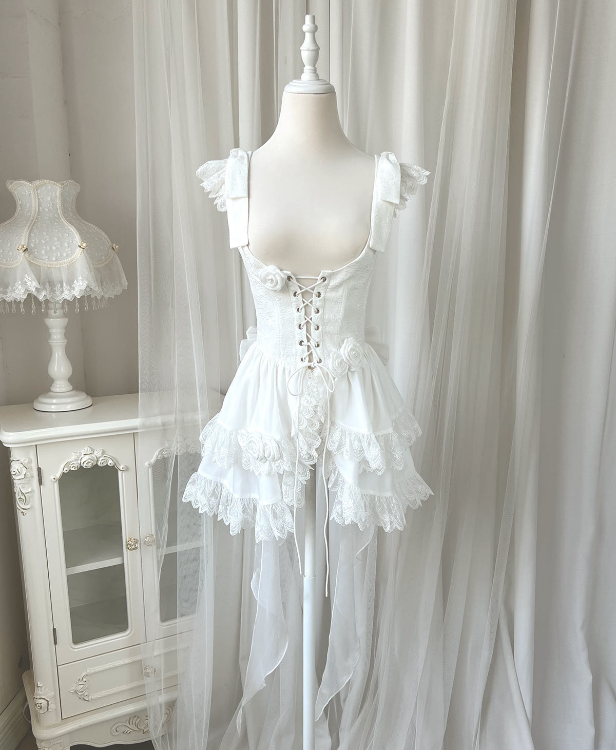 The Sweet White Princess Flounce Hemline Lolita Dress