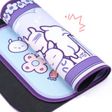 Kawaii Bunny Claw Machine Keyboard Gaming Mouse Pad