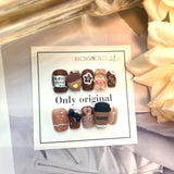 Hazelnut Coffee Latte Handmade Faux Nail Set