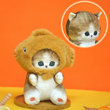 Mofusand Cat in Taiyaki Fish Hat Plush 9in