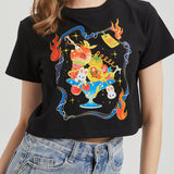 Dessert Wounded Bunny Cropped T-shirt Nichesou