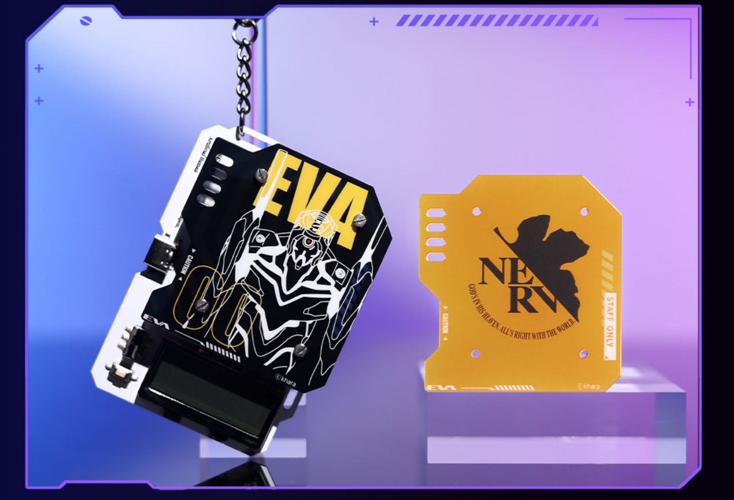 Evangelion RE:CORD Battle Counting Down Keychain