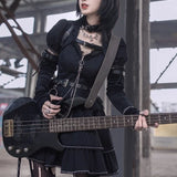 Imprisonment V-neckline Punk Jumper Dress Full Set