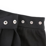 Dark Asymmetrical Garter High Waist Skirts
