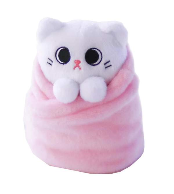 Purritos Cat Plush Mochi Pink 7"