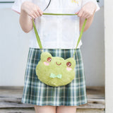 Fluffy JK Frog Plush Bag
