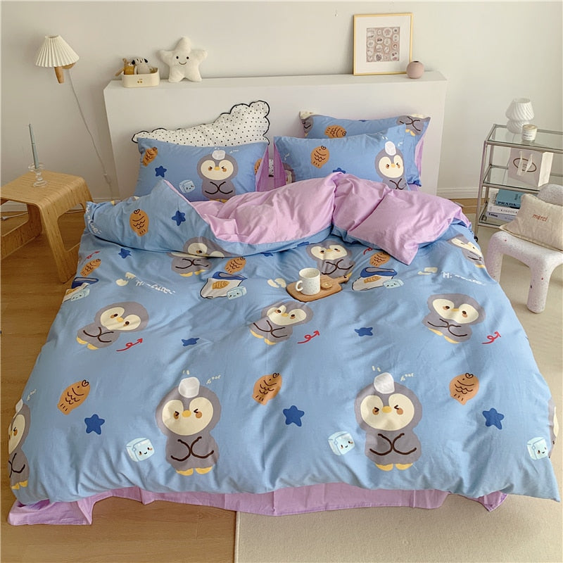 Cutie Milky Animal Bedding Set 3/4PC
