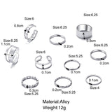 Classic Silver Band and Chain 10pc Set