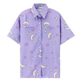 Magical Girl Purple Button Up
