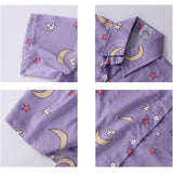 Magical Girl Purple Button Up