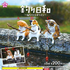 Japan Gashapon Capsule Fishing Kitty