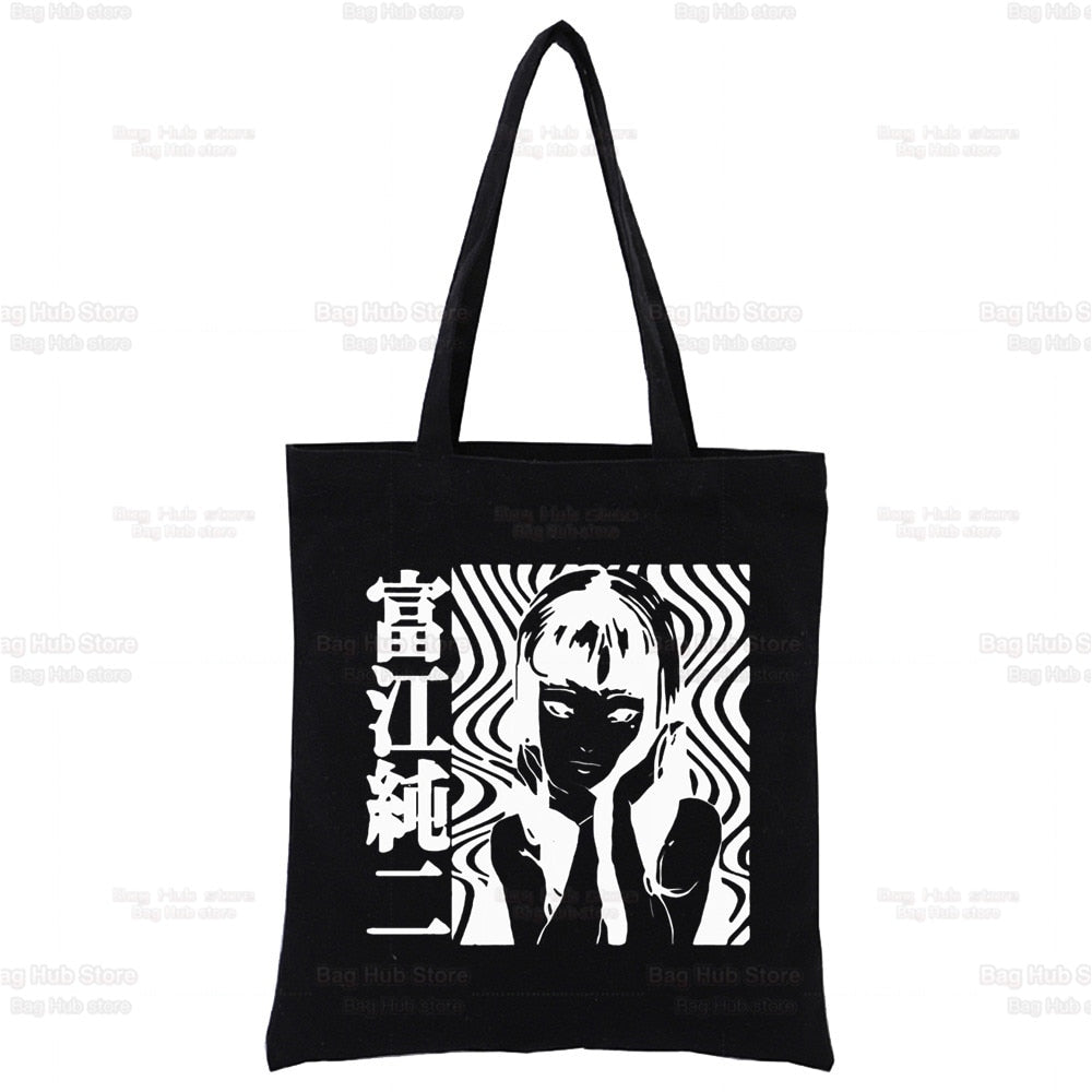 Junji Ito Tomie Colored/Black Canvas Bag