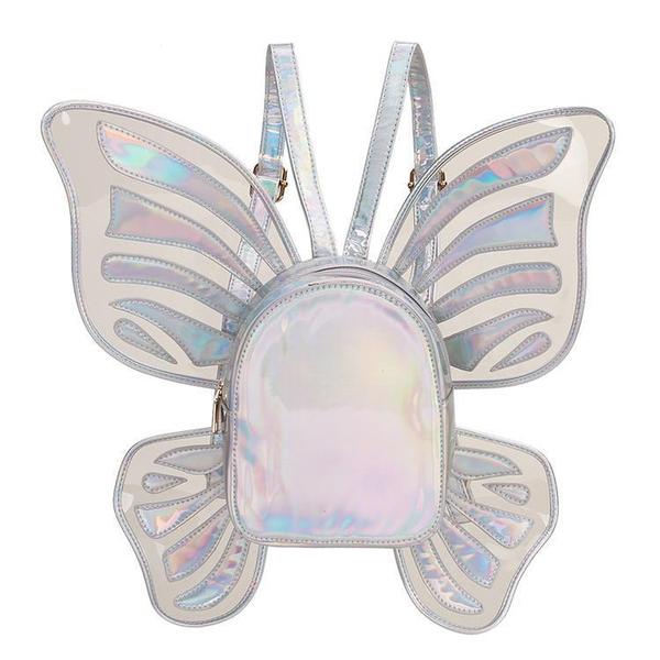 Butterfly Holographic Backpack- Pink – Marek+Richard