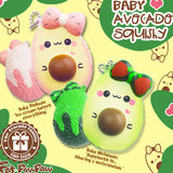 FatPawPaw Mini Avocado SCENTED Squishy, Extra Charm Included!