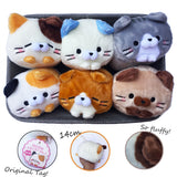Japan Yell Licensed Korokoro Nyanko Soft Kitty Plush, So FLUFFY- 5.5 Inch