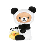 Rilakkuma and Kiiroitori Dressed as Panda Plush By San-X